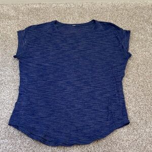 lululemon athletica Blue Short Sleeve Tee